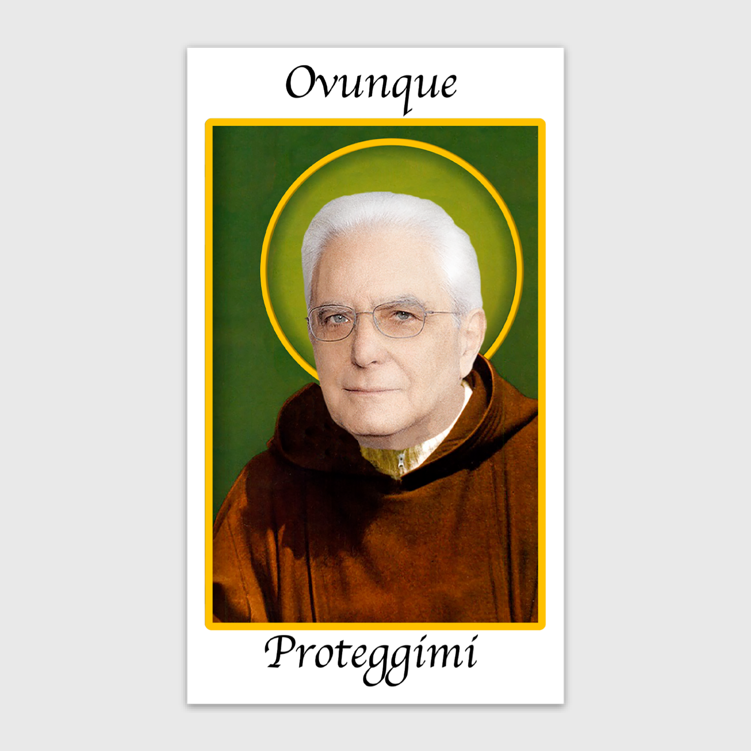 Santino Ovunque Proteggimi - Adesivo