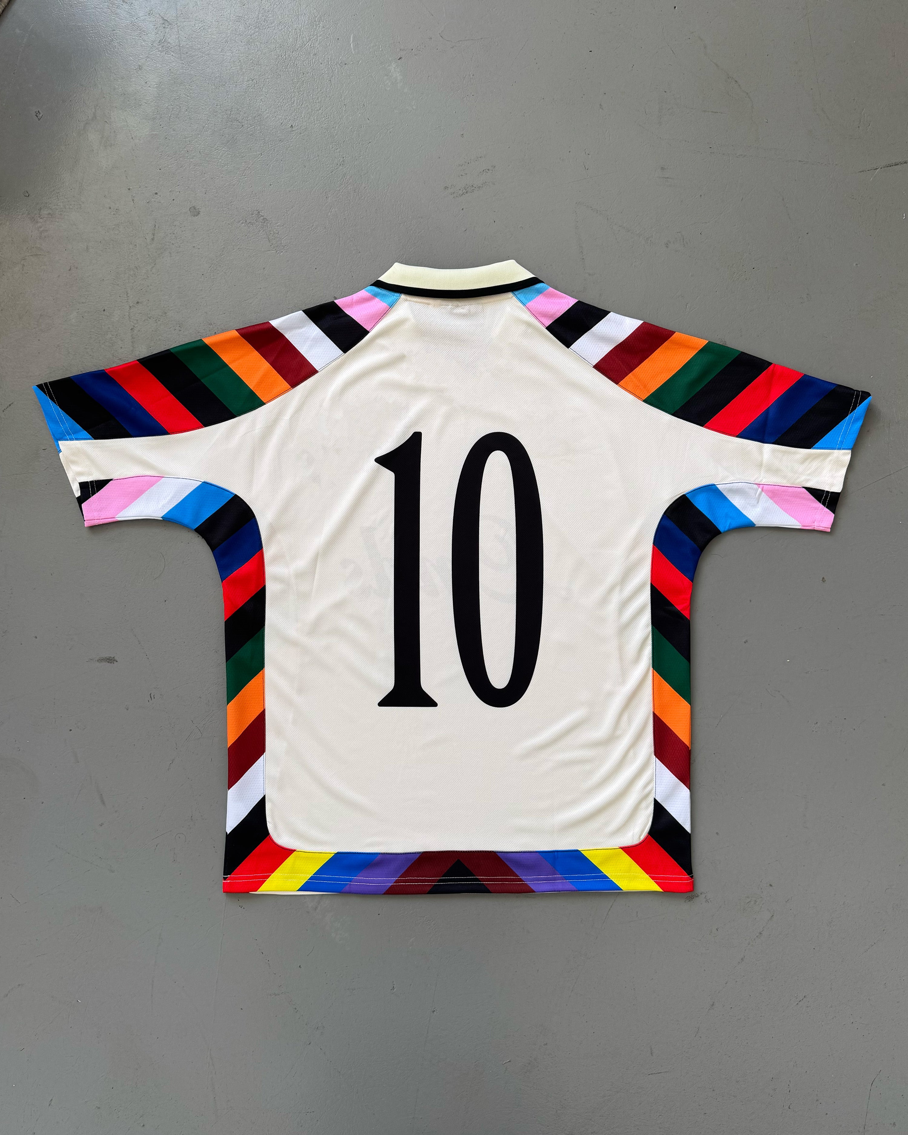 Maglietta bianca con scritta Ho sempre sognato di indossare questa maglia, numero retro – Le Magliette della Salute