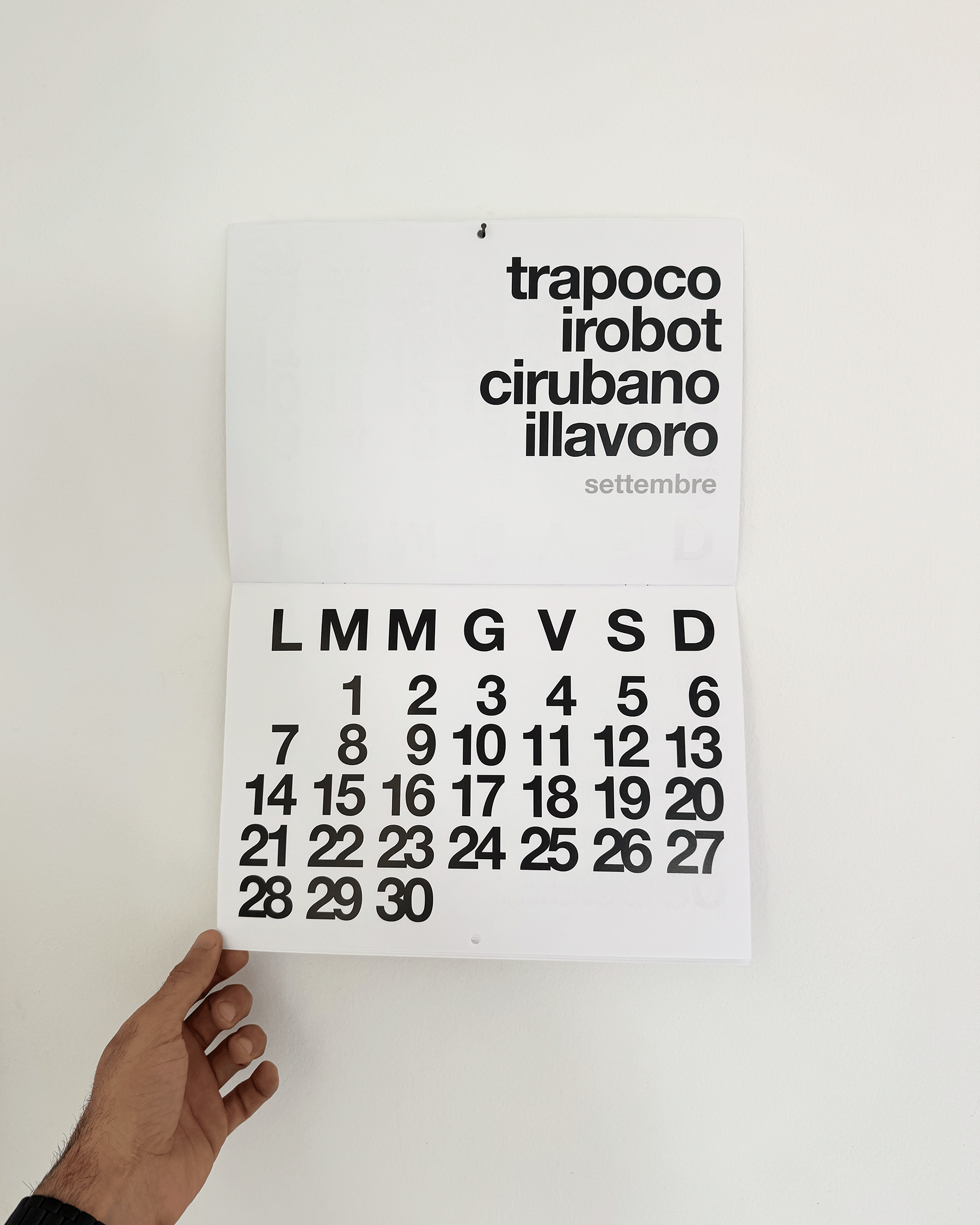 Calendario luoghi comuni 2026