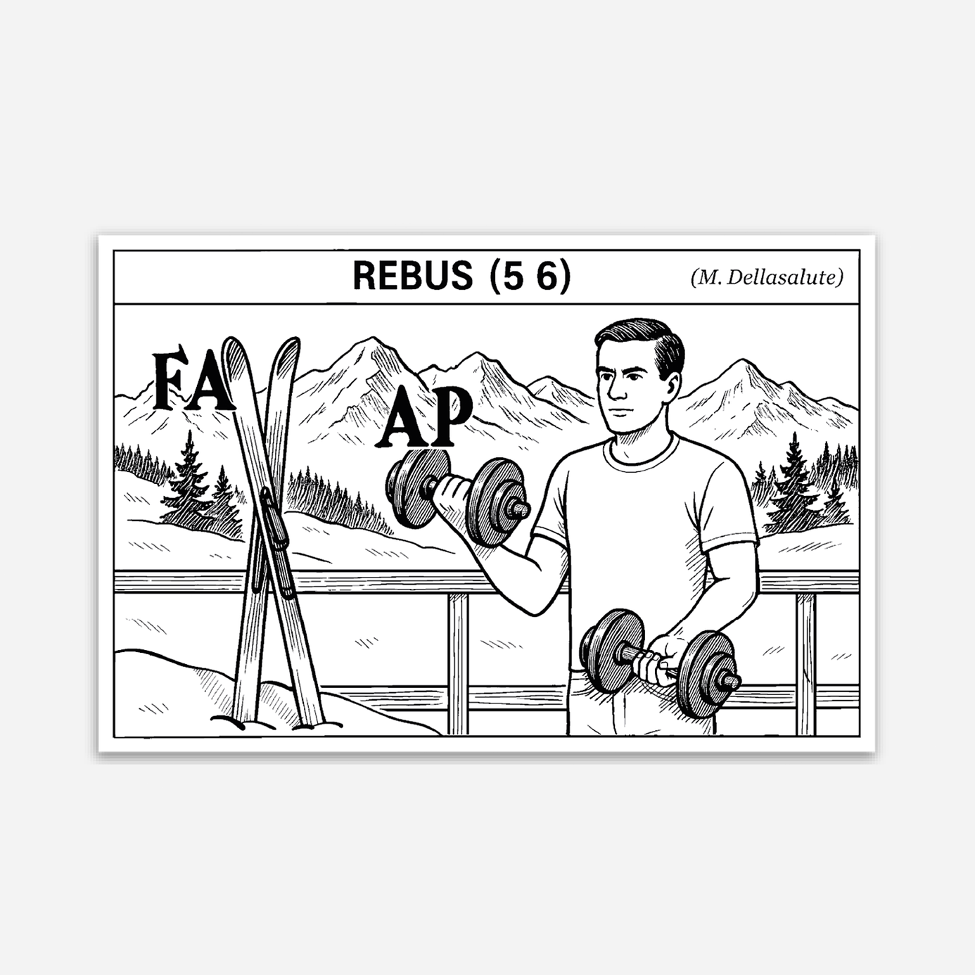 Rebus (5 6) - Adesivo