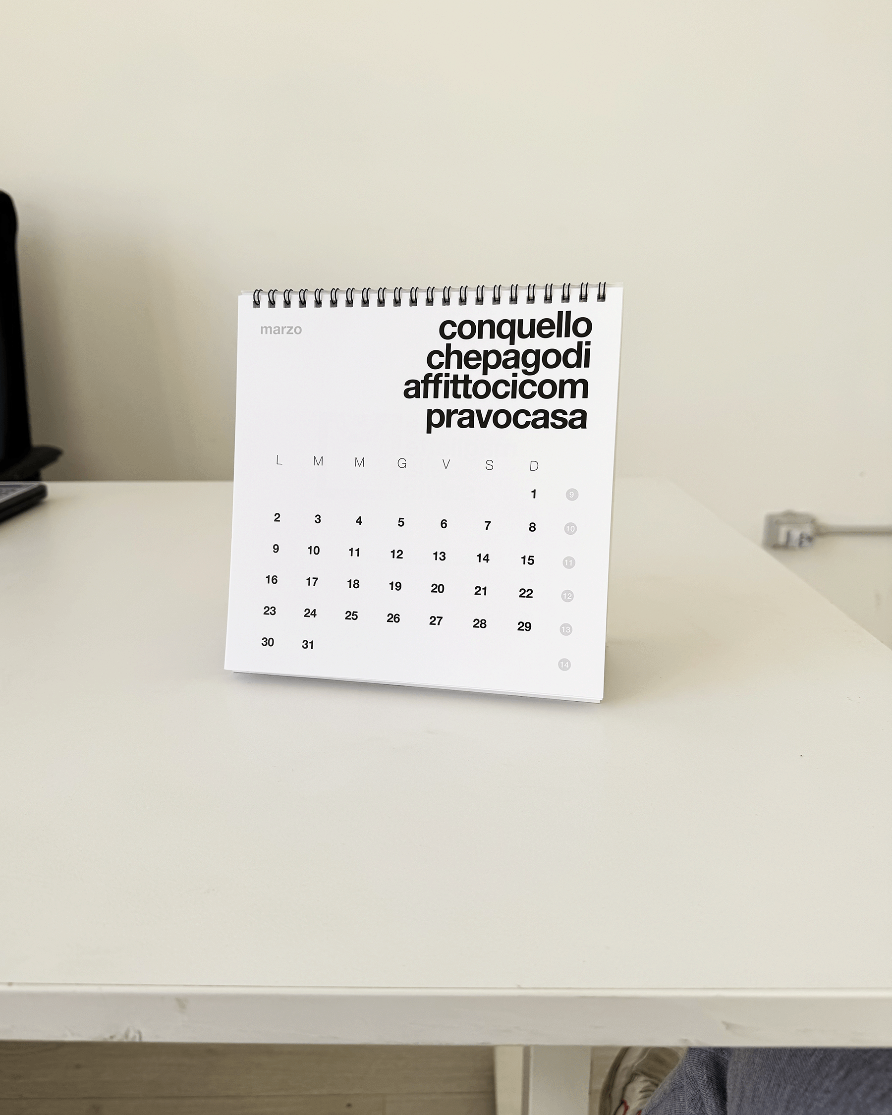 Calendario luoghi comuni 2026