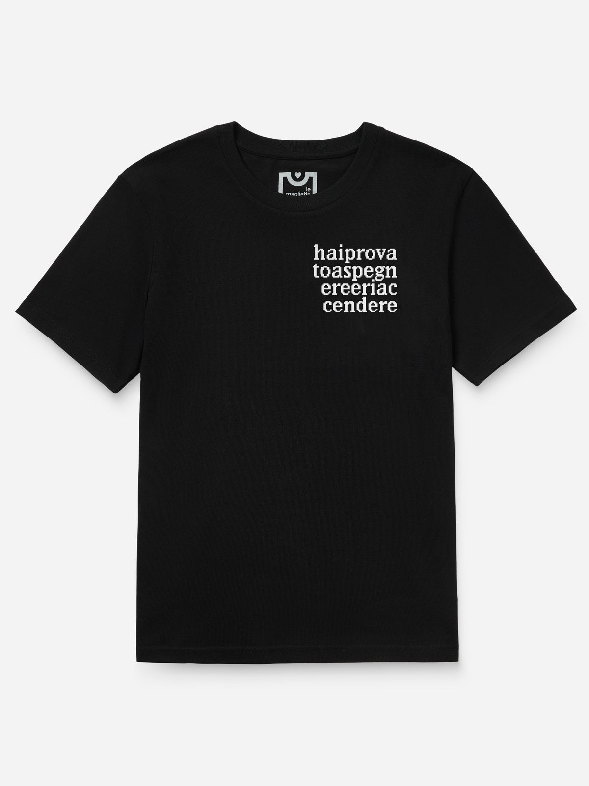 t-shirt nera hai provato a spegnere e riaccendere fronte
