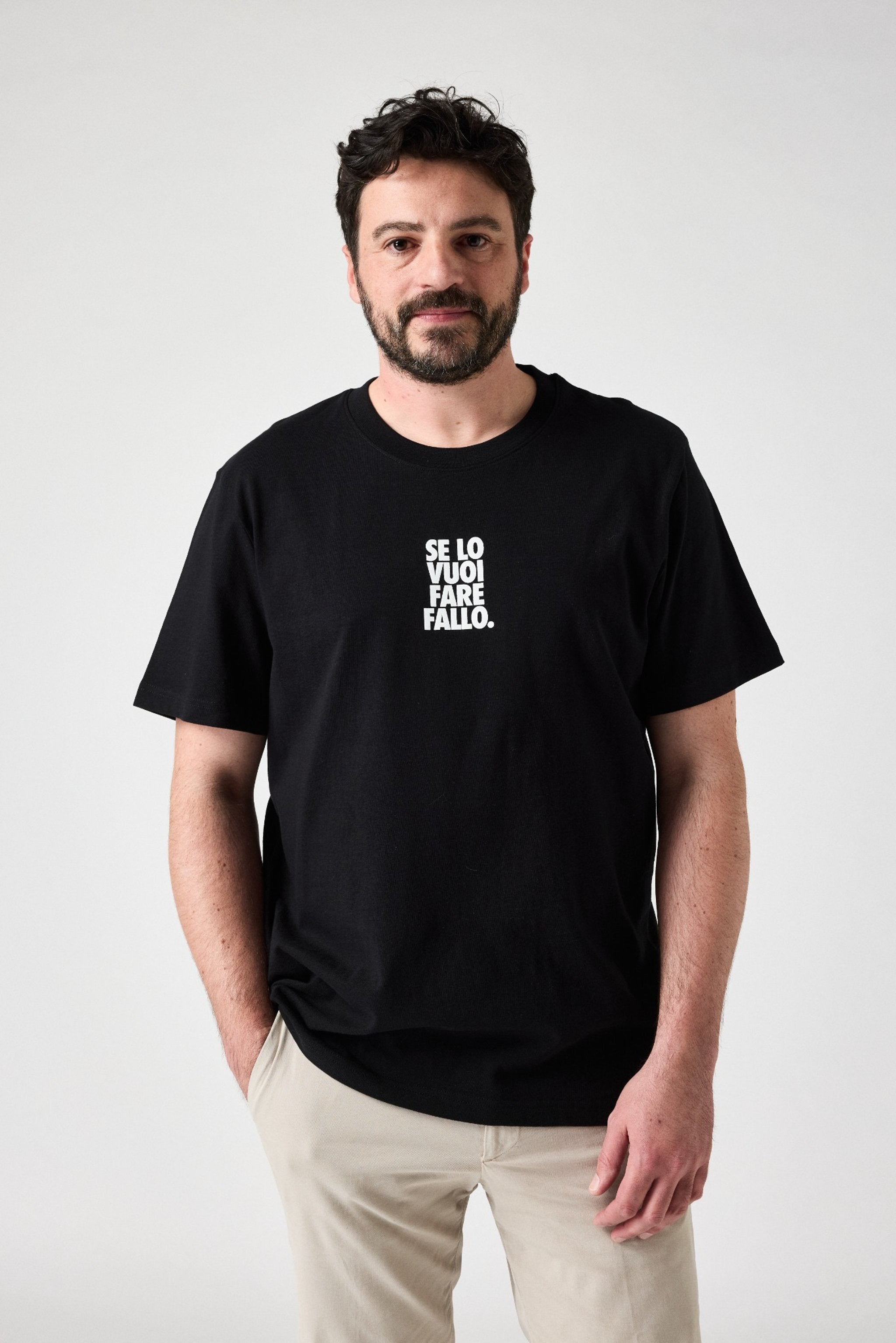 t-shirt potresti anche non farlo fronte uomo figura intera