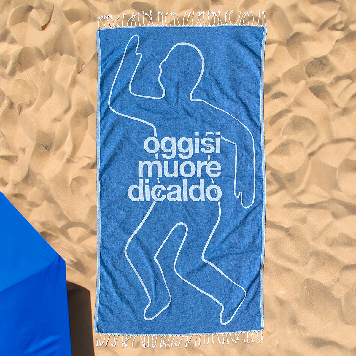 telo mare oggi si muore di caldo ambientato su sabbia