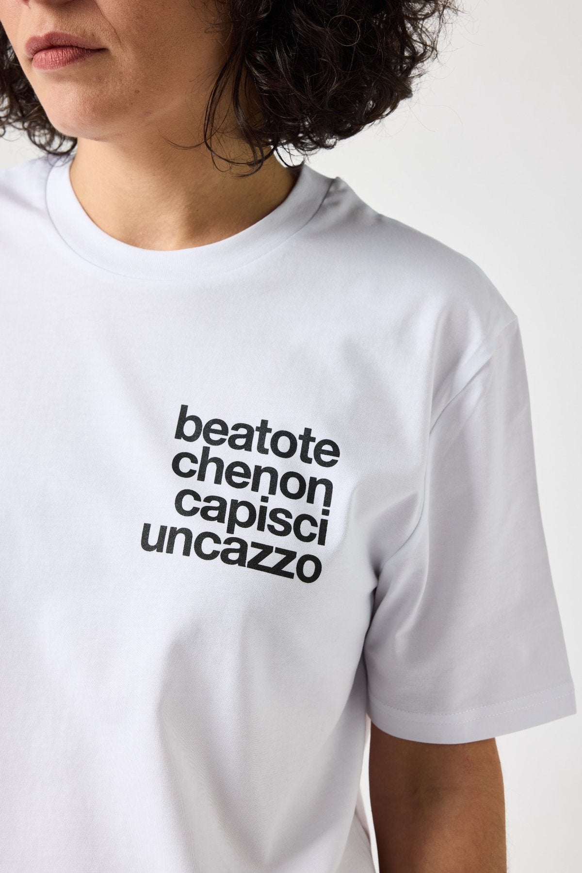 tshirt beato te che non capisci un cazzo fronte donna