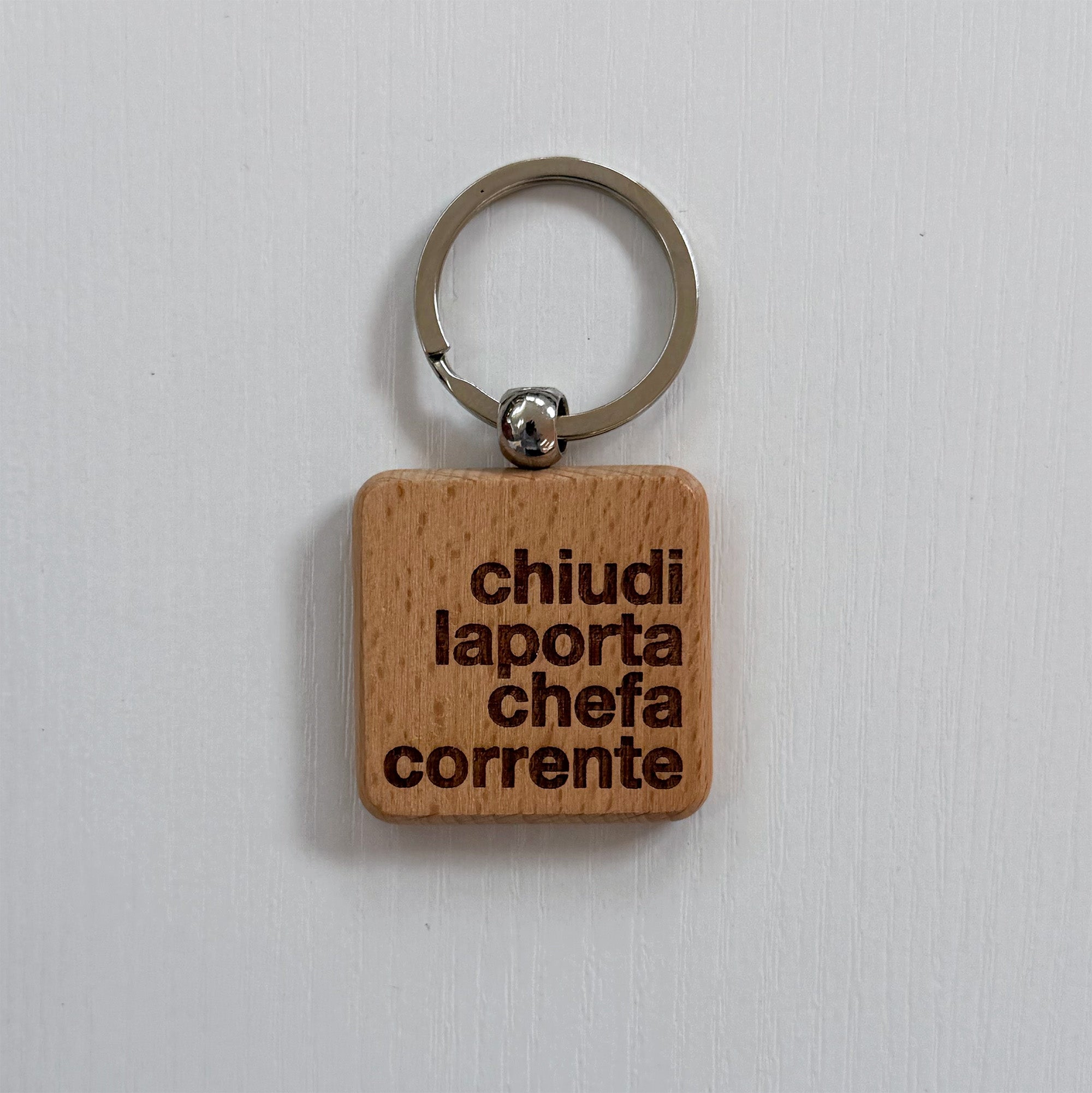 Portachiavi in legno — frasi di casa