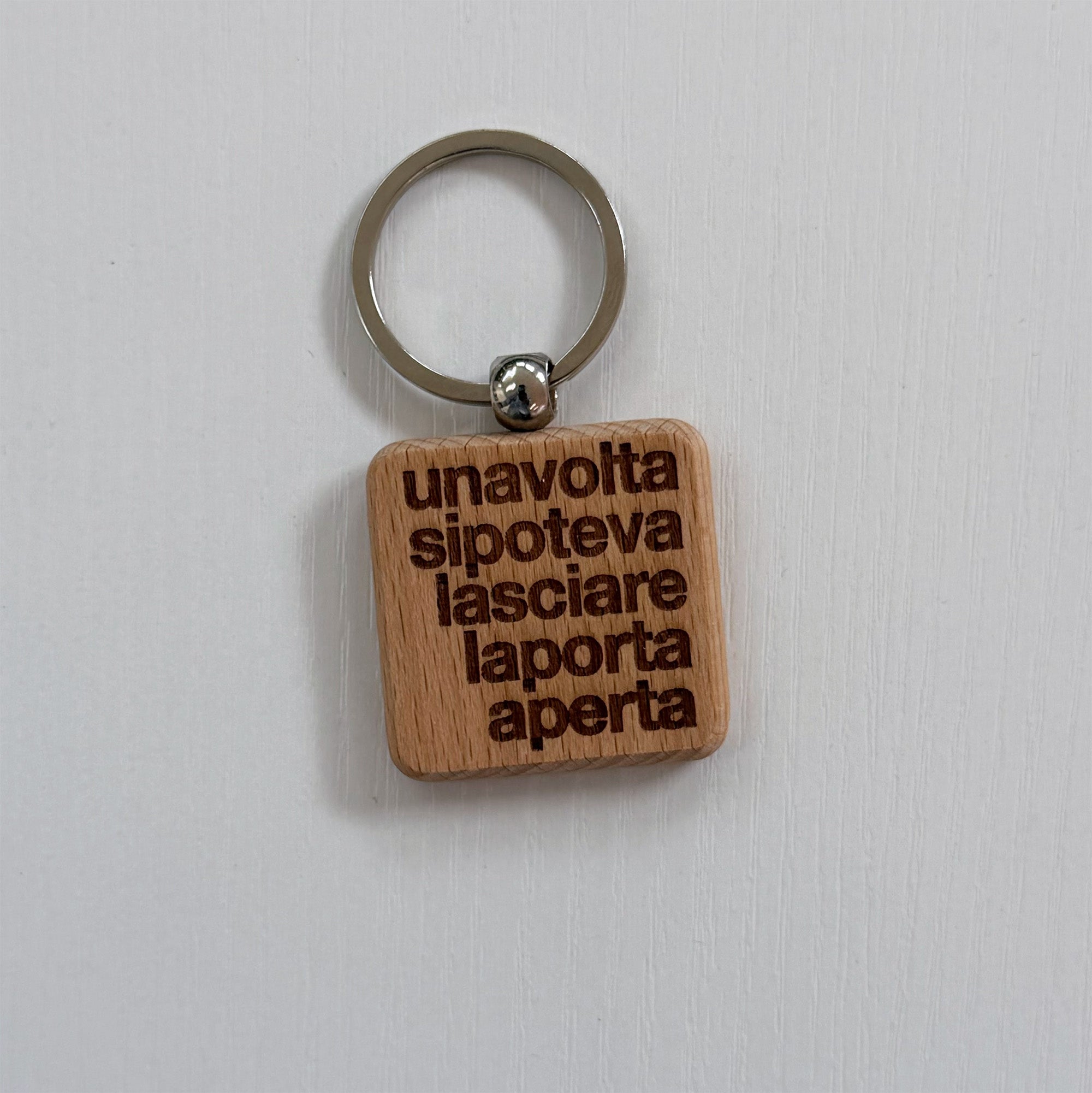 Portachiavi in legno — frasi di casa