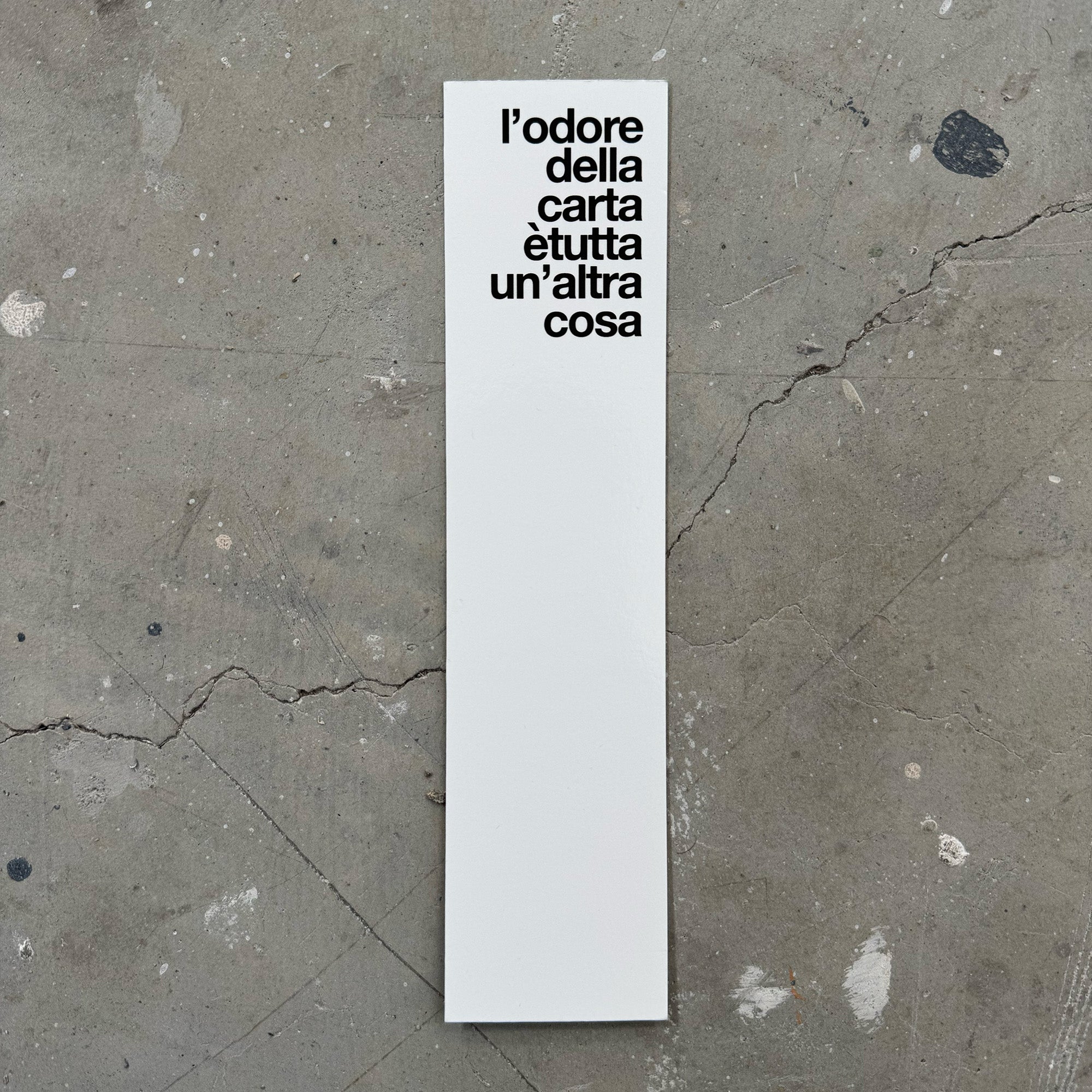 l'odore della carta è tutta un'altra cosa